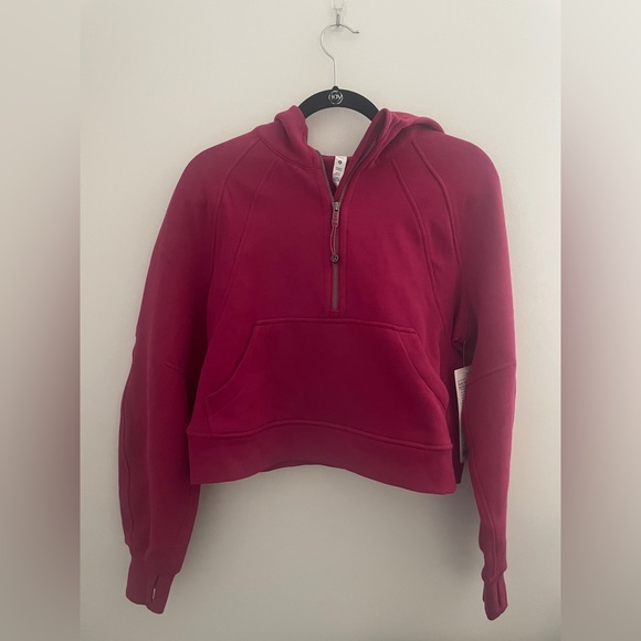 Lululemon Scuba Oversized Half Zip Pomegranate - Picture 1 of 5